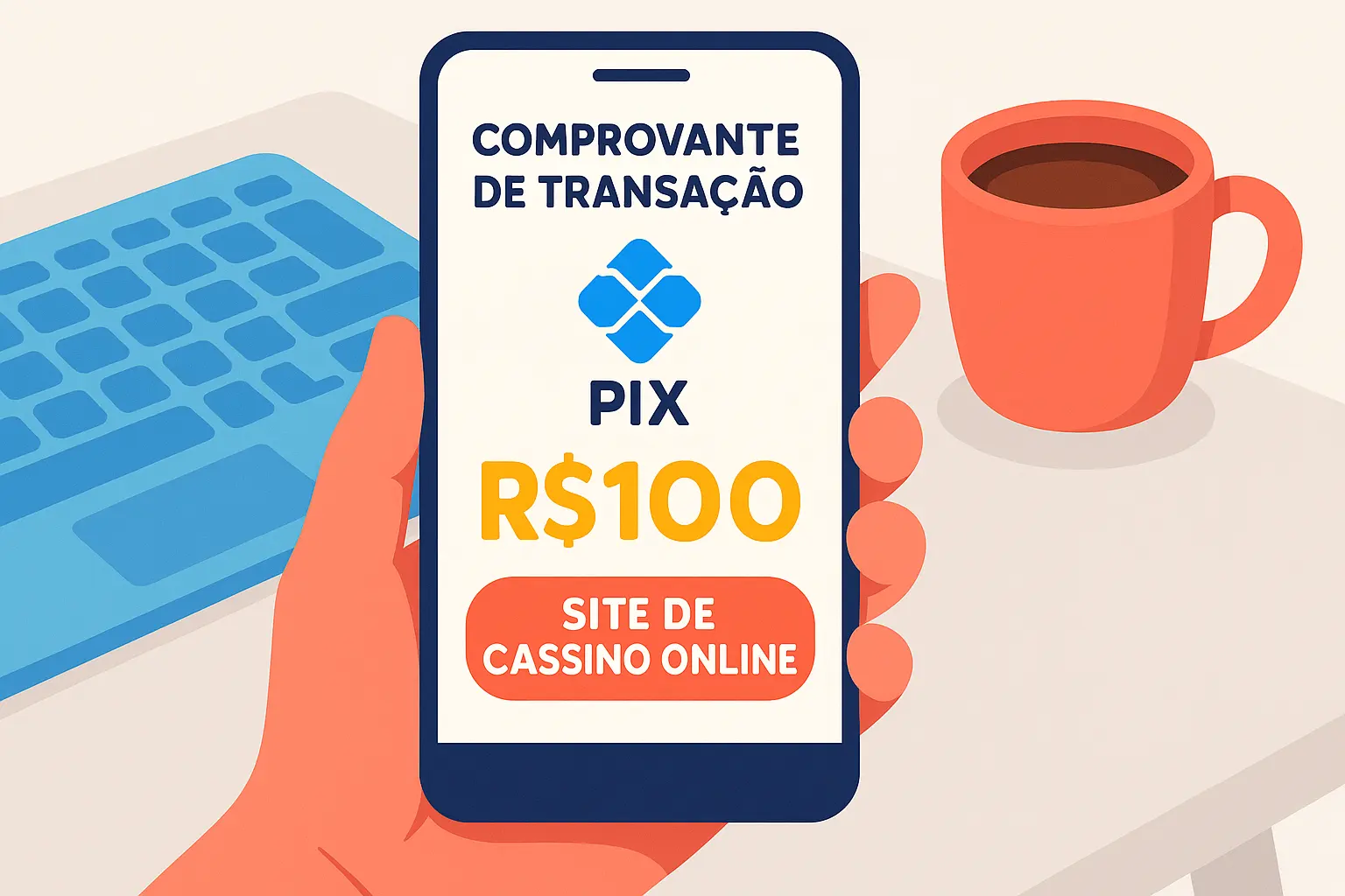 Depósito via PIX em segundos